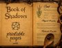 Grimoire Printable Pages Book of Shadows