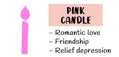 Pink candle meaning in Magic