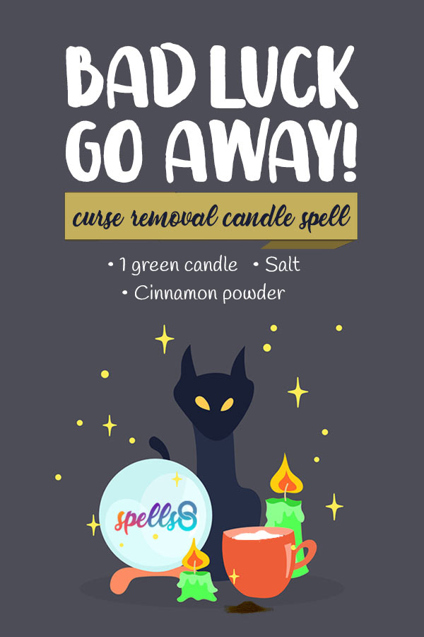 Bad Luck Go Away Candle Spell for Curse Removal