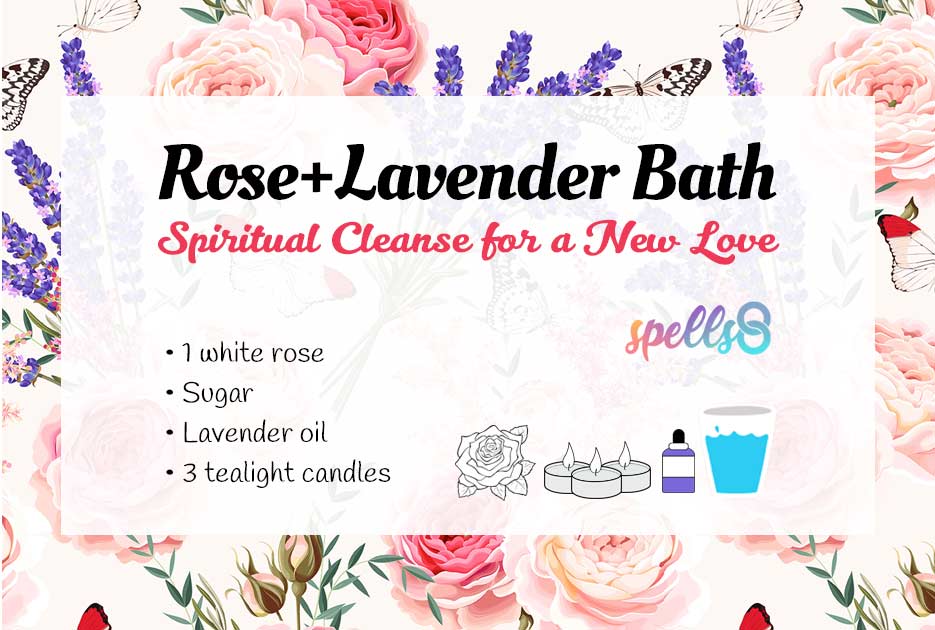 Rose+Lavender Bath for Finding a New Love