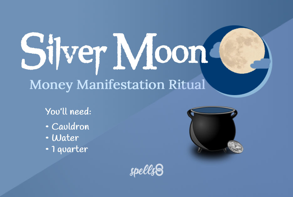 'Silver Moon': Money Manifestation Spell in the Full Moon