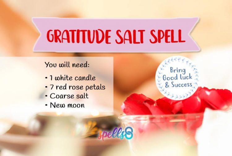 Gratitude Salt Spell: Attract More Good Luck in the New Moon