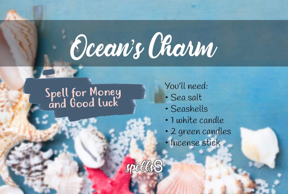 Ocean's Charm: Elemental Money-Drawing Spell with Sea Salt