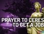 Wiccan Prayer to Ceres to Get a Job