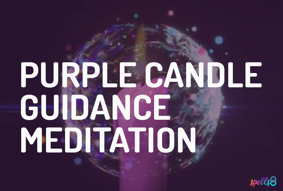Purple Candle Spiritual Guidance Meditation