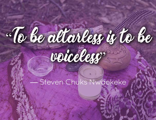 "To be altarless is to be voiceless"