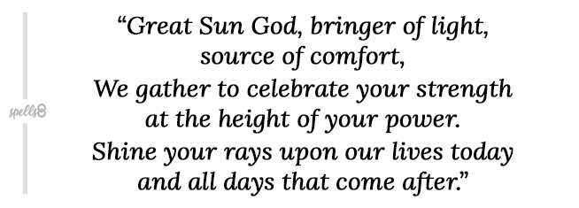 Litha Celebration Prayer Wiccan God