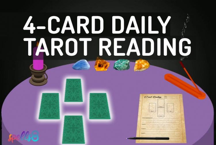 4-Card quick Daily Tarot Spread