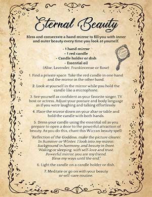 Easy Beauty Wiccan Spell