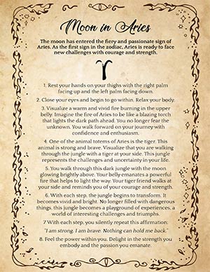 Aries Witchy Ritual