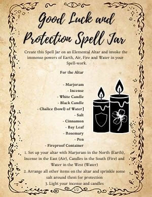 Good Luck and Protection Spell Jar