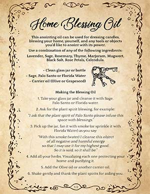 Home Blessing Oil: Recipe and Ritual – Spells8