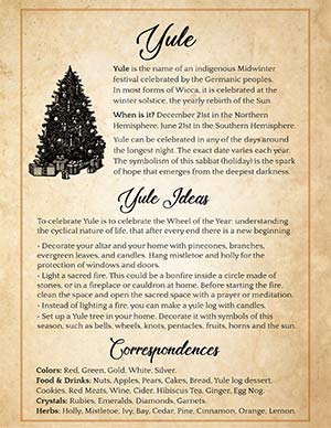 What does Yule celebrate?