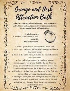 Orange and Herb Attraction Bath – Spells8