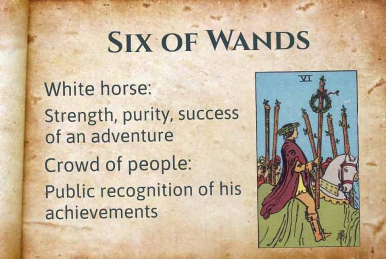 Upright and Reversed Six of Wands