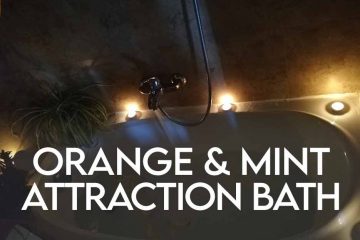 Orange and Mint Attraction bath
