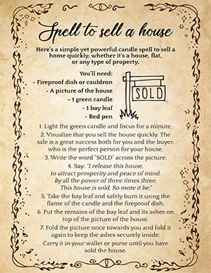Spell to Sell a House