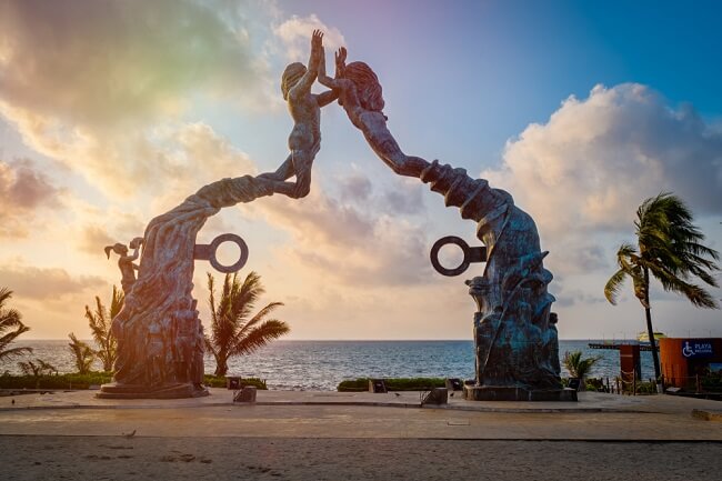 Portal Maya Sculpture in Playa del Carmen