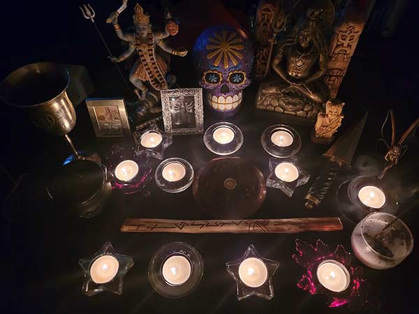 Eclectic ancestor altar