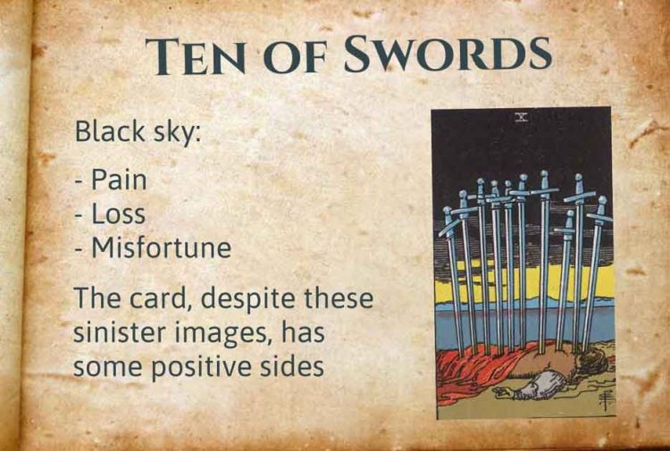 Ten of Swords Tarot Meaning