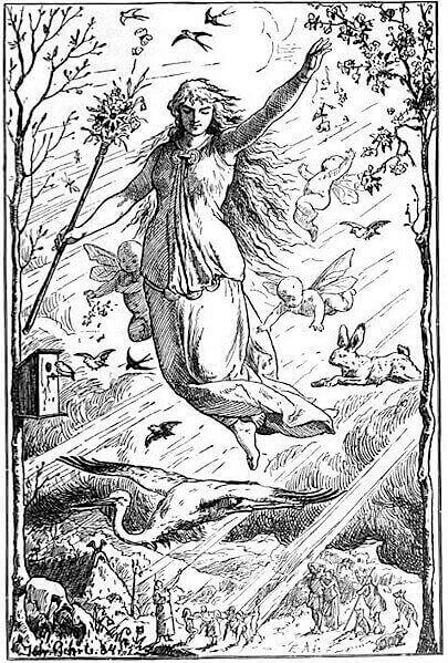 Goddess Ostara by Johannes Gehrts