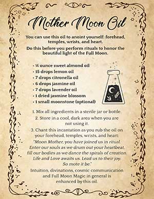 Mother Moon Oil Recipe