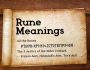 Rune Meanings Lesson