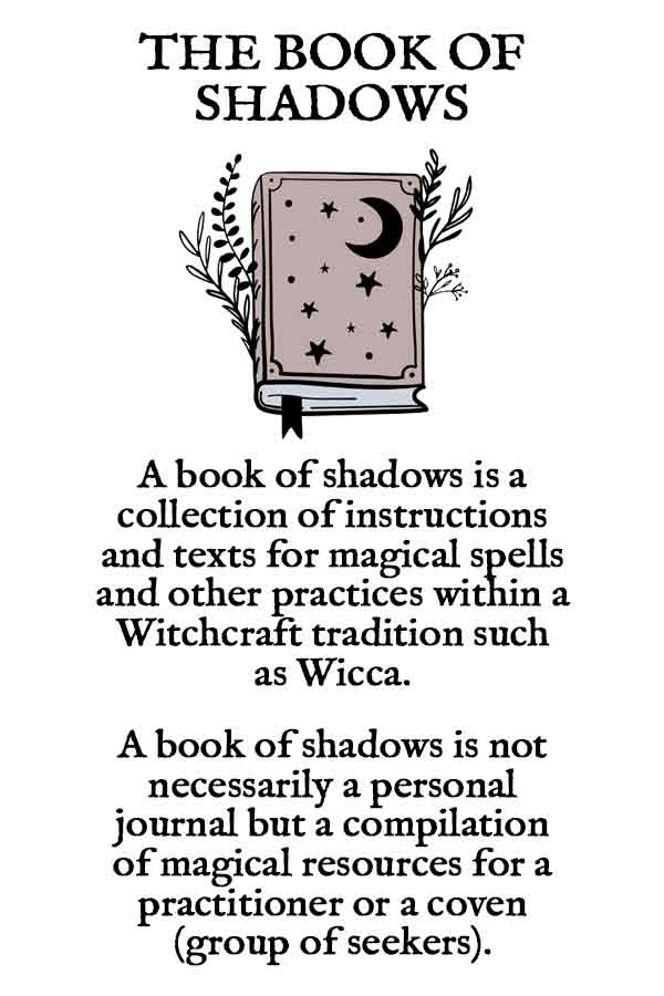 What is a book of shadows?