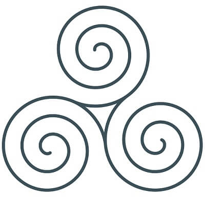 Spiral symbol tattoo