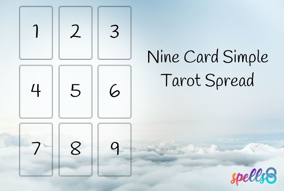 Nine Card Simple Tarot Spread