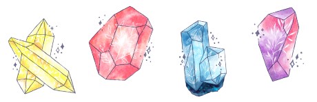 Crystal illustrations