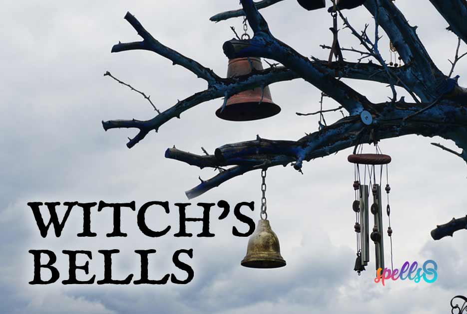 2 Pieces Witch Bells Protection for Door Knob Hanger Wiccan Wind Chimes  Witchy Things Clear Negative Energy Attracts Positive Witchcraft Wicca