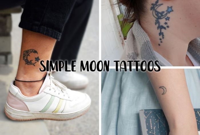 Simple moon tattoos