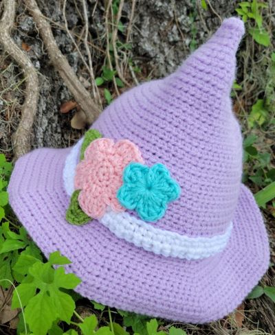 Crochet Cottage Witch Hat by MeganB