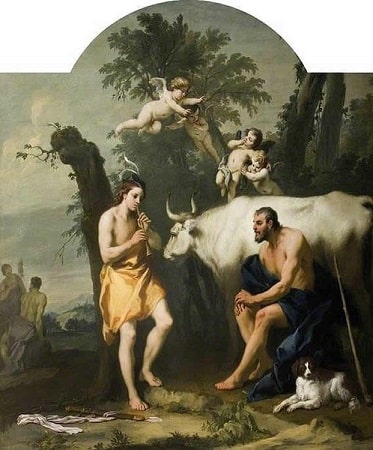 Argus Guarding Io Who Has Been Transformed into a White Heifer by Jacopo Amigoni