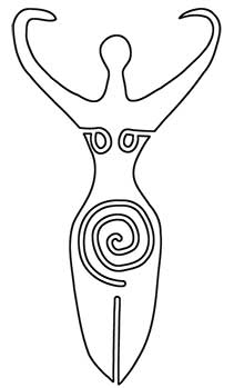 Divine Feminine Spiral Goddess