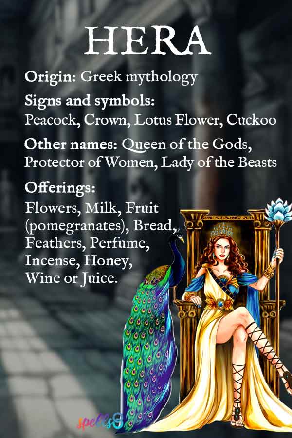 Goddess Hera Correspondences