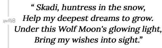 Full Wolf Moon chant