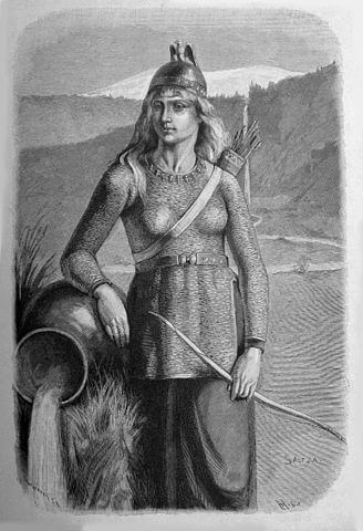 Norse Goddess Skadi by Carl Fredrik von Saltza