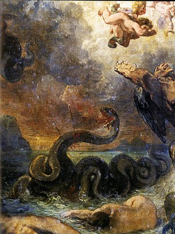 Apollo Slays Python by Eugène Delacroix