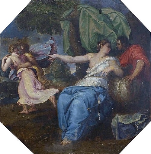 Circe and Odysseus by Battista Franco Veneziano 