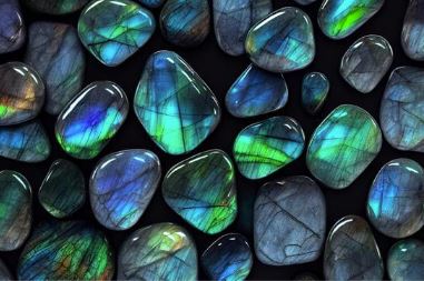 Photo of labradorite stones