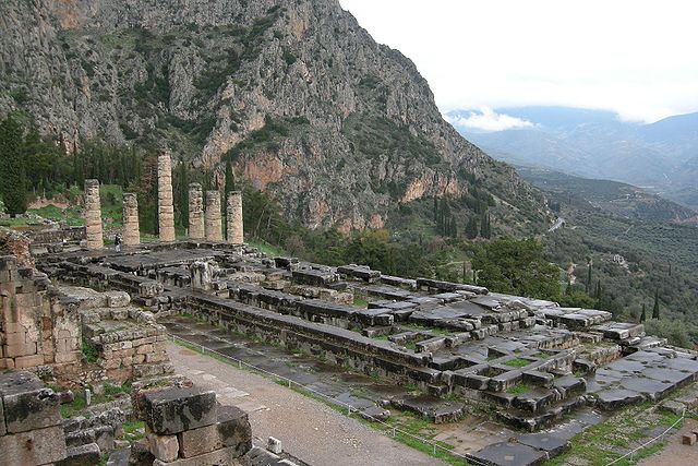 Ruins of the Temple of Apollo at Delphi
