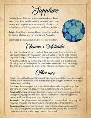 Sapphire Book of Shadows Page