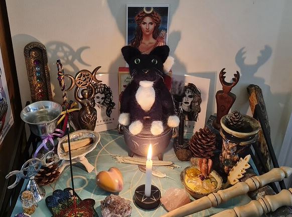 Cat Goddess Altar